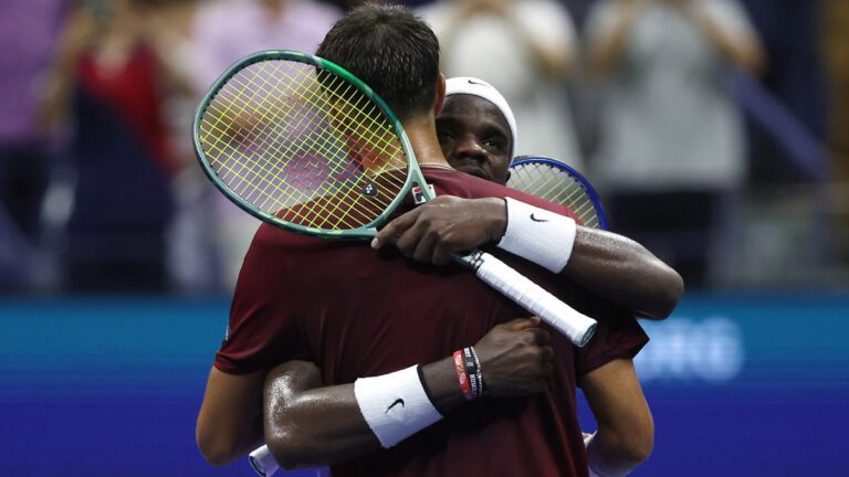 US Open tennis 2024, Frances Tiafoe beats Alexei Popyrin in fourth round