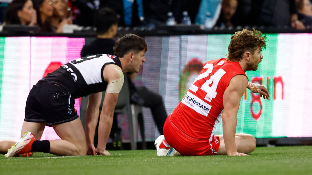 Rampe and Butters after the hit.