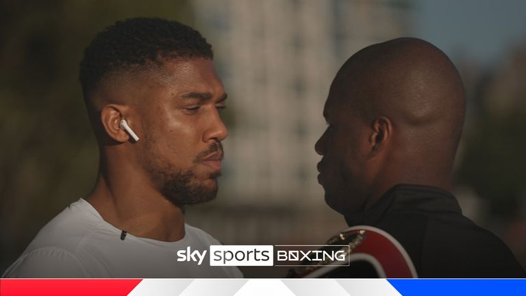 Ahead of Saturday&#39;s huge bout at Wembley, Anthony Joshua and Daniel Dubois come face-to-face for the first time during fight week. 