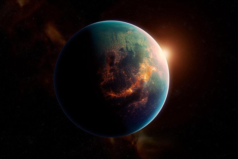 Exoplanet Like Earth Art Illustration