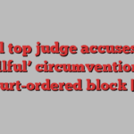 Brazil top judge accuses X of ‘willful’ circumvention of court-ordered block | X