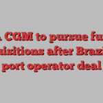 CMA CGM to pursue further acquisitions after Brazilian port operator deal