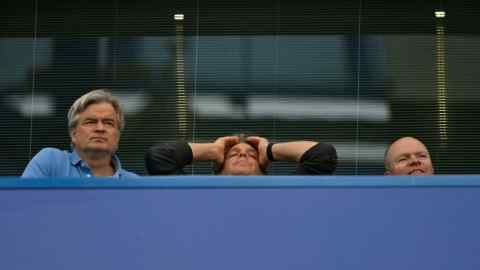 Chelsea’s new owner Todd Boehly looks dejected after a match