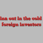 China out in the cold for foreign investors