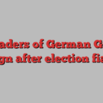 Co-leaders of German Greens resign after election fiasco