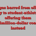 Colleges barred from offering money to student-athletes are offering them multimillion-dollar coaches instead