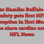 Damar Hamlin: Buffalo Bills safety gets first NFL interception in first Monday game since cardiac arrest | NFL News