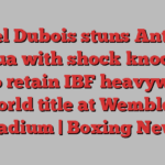 Daniel Dubois stuns Anthony Joshua with shock knockout win to retain IBF heavyweight world title at Wembley Stadium | Boxing News