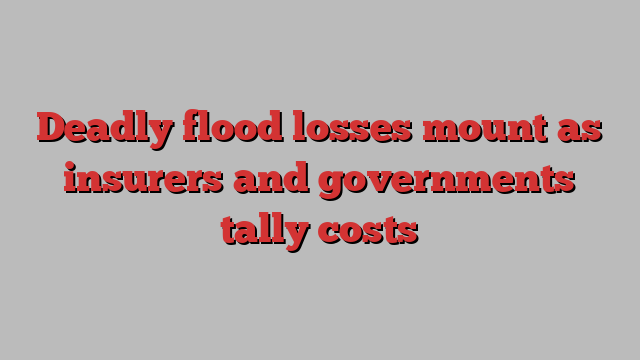 Deadly flood losses mount as insurers and governments tally costs