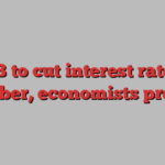 ECB to cut interest rate in October, economists predict