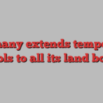 Germany extends temporary controls to all its land borders