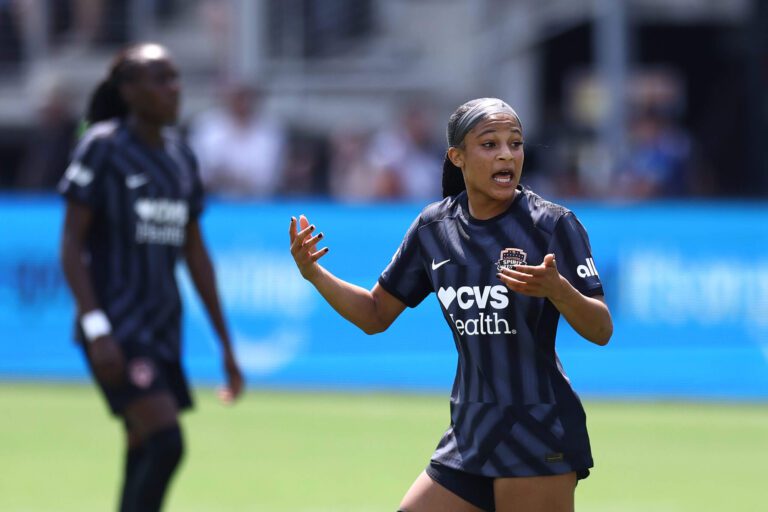 Washington Spirit rookie Croix Bethune suffers season-ending knee injury throwing out Nats first pitch