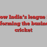 How India’s league is transforming the business of cricket