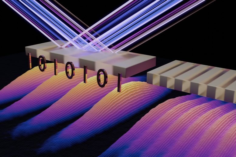 Two X Ray Laser Pulses Interfere on the Surface