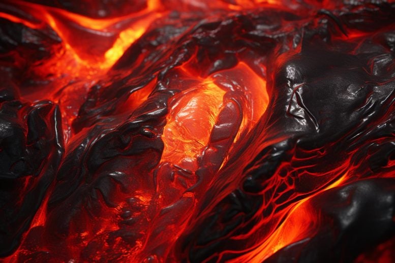 Hot Lava Magma Close Art Concept