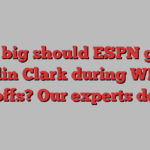 How big should ESPN go on Caitlin Clark during WNBA playoffs? Our experts debate