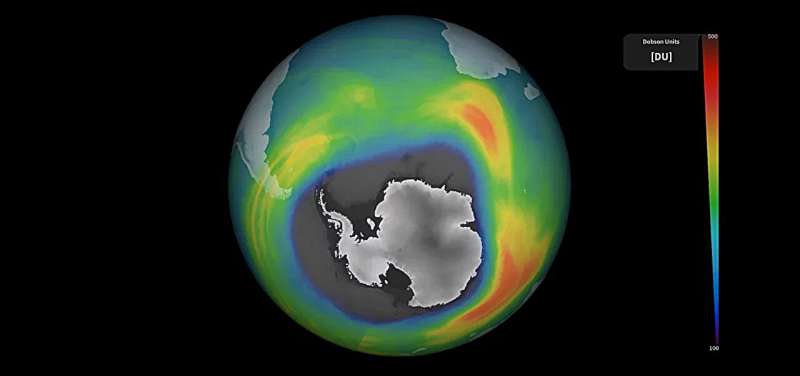 How is the hole in the ozone layer?