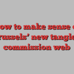 How to make sense of Brussels’ new tangled commission web