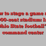 How to stage a game at a 100,000-seat stadium: Inside Ohio State football’s command center