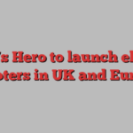 India’s Hero to launch electric scooters in UK and Europe