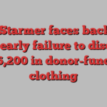 Keir Starmer faces backlash over early failure to disclose £16,200 in donor-funded clothing