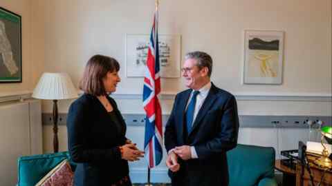 UK chancellor Rachel Reeves and Prime Minister Sir Keir Starmer