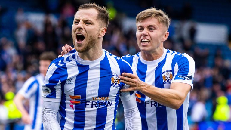 Kilmarnock's Bruce Anderson celebrates making it 1-1