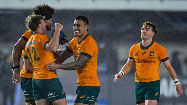 Australia ended their two-year winless run in the Rugby Championship