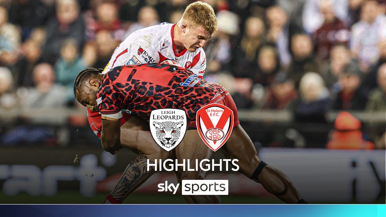 Highlights of the Super League match between Leigh Leopards and St Helens.