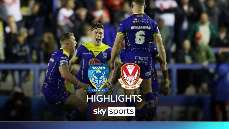 Highlights of the Super League play-off match between Warrington Wolves and St Helens.