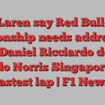 McLaren say Red Bull-RB relationship needs addressing after Daniel Ricciardo denied Lando Norris Singapore GP fastest lap | F1 News