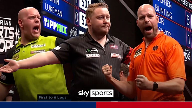 Michael Van Gerwen, Martin Schindler and Cor Dekker nine darters