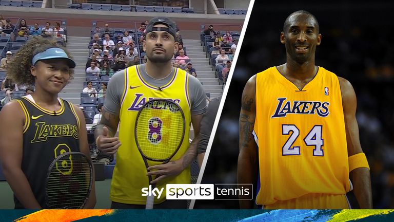 Nick Kyrgios and Naomi Osaka pay tribute to Kobe Bryant