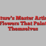 Nature’s Master Artists: Flowers That Paint Themselves