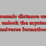 New cosmic distance catalog could unlock the mysteries of universe formation