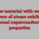 New material with wavy layers of atoms exhibits unusual superconducting properties