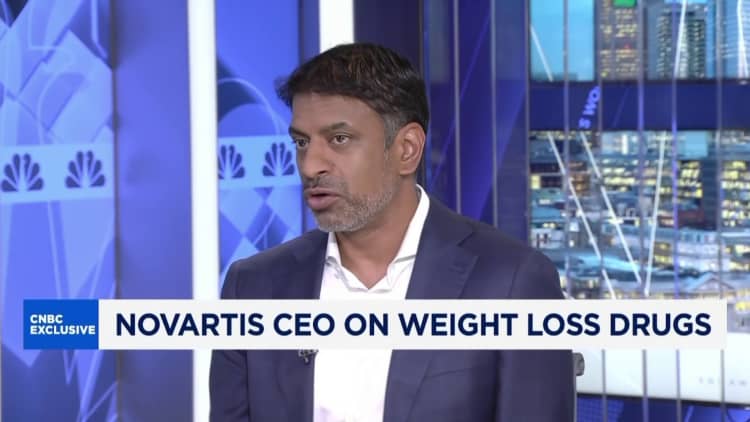 Novartis not joining the 'frenzy' of weight loss drugs, CEO says