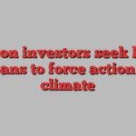 Pension investors seek better means to force action on climate