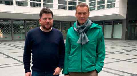 Leonid Volkov with Alexei Navalny