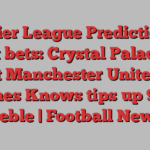 Premier League Predictions & best bets: Crystal Palace to beat Manchester United as Jones Knows tips up 9/1 treble | Football News