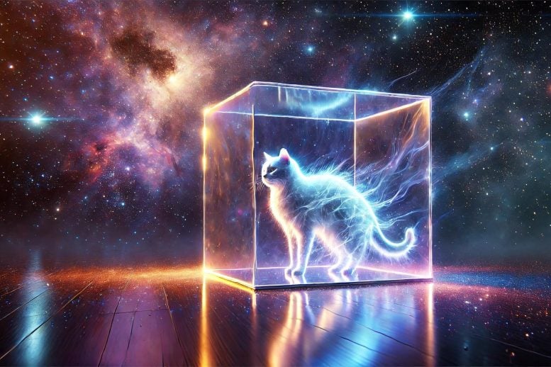 Schrödinger's Cat Paradox Concept