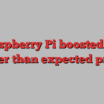 Raspberry Pi boosted by higher than expected profits