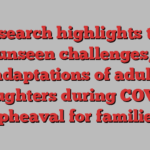 Research highlights the unseen challenges, adaptations of adult daughters during COVID upheaval for families