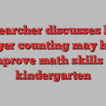 Researcher discusses how finger counting may help improve math skills in kindergarten