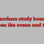 Researchers study boundary between the ocean and the air