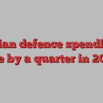 Russian defence spending to rise by a quarter in 2025