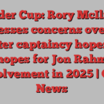 Ryder Cup: Rory McIlroy expresses concerns over Ian Poulter captaincy hopes but hopes for Jon Rahm involvement in 2025 | Golf News