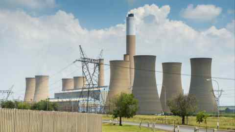 Cooling towers at the Komati coal-fired power station