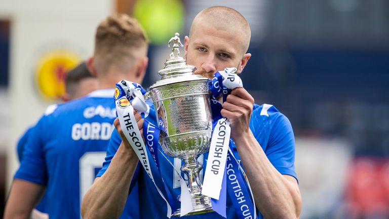 Rooney won a domestic double during his time at St Johnstone