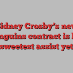 Sidney Crosby’s new Penguins contract is his sweetest assist yet